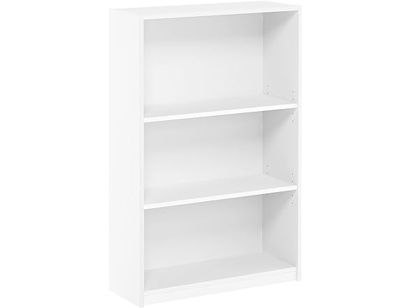 Furinno JAYA 3-Tier Bookshelf, White