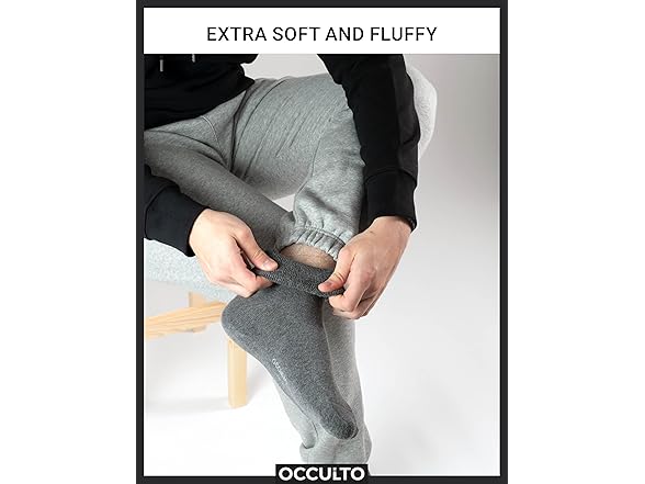 Occulto Men Winter Socks 6 Pairs (6.5-9.5)
