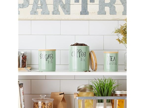 Canister Set, Jadeite, 3 Piece