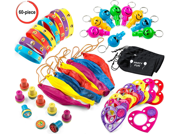 60-Pc Kids Party Goody Bag Set