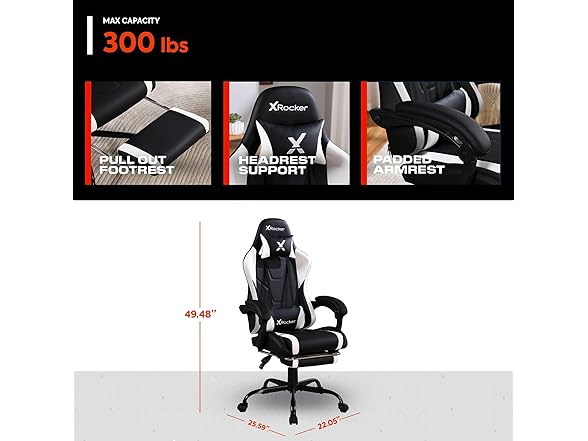 X Rocker Achiever PC Video Gaming Chair