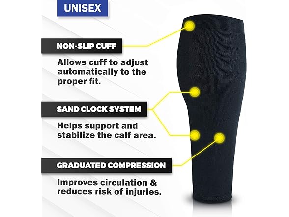 POWERLIX Calf & Shin Sleeves 2-Pack
