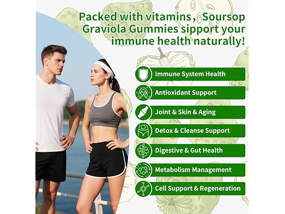 Soursop Graviola Gummies 60 Count