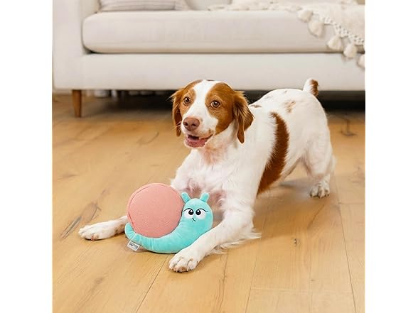 Outward Hound Coated Critterz Dog Toy Snail