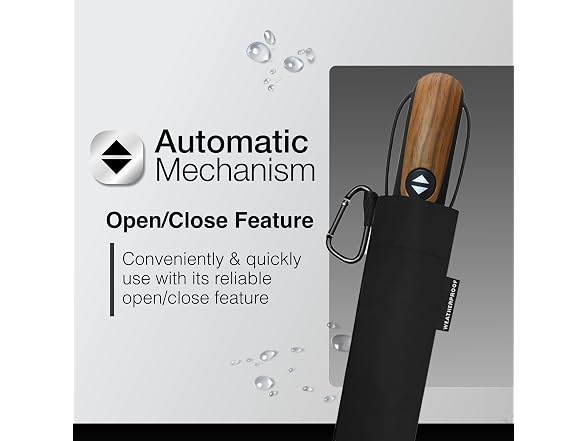 Weatherproof Deluxe Automatic Rain Umbrella