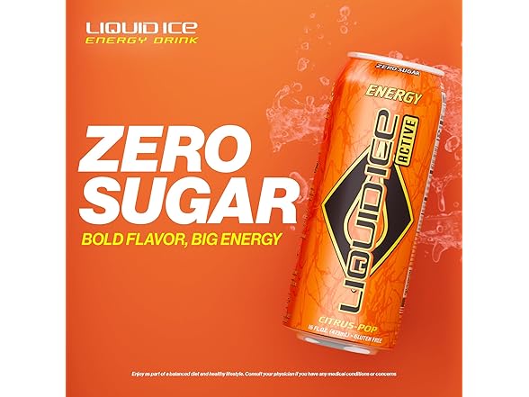 Liquid Ice Active Energy Drink - Citrus