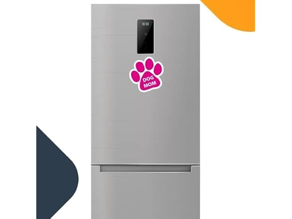 Magnet Me Up: Dog Mom Pink Pawprint Magnet De