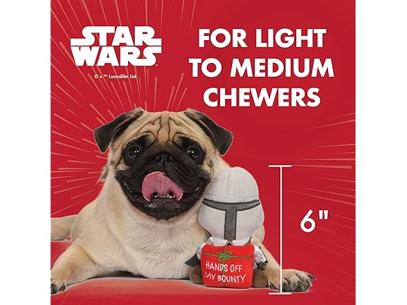 STAR WARS The Mandalorian Holiday Dog Toy