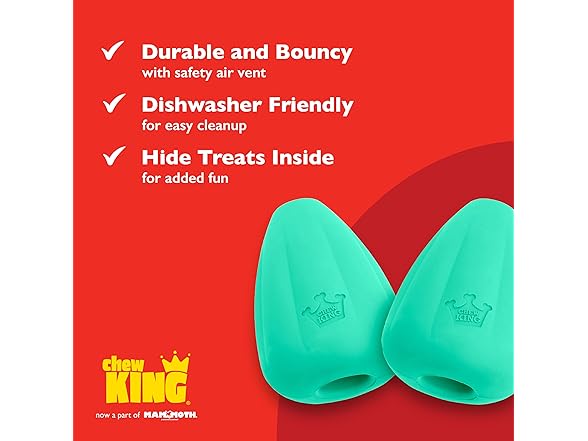 Chew King by Mammoth Premium Treat Dispensing Dog Toy