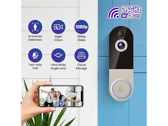 1080p Wireless Video Doorbell Camera