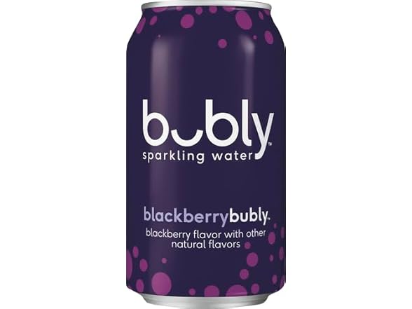 1CT Bubly Sparkling Water, Blackberry, 12 Ounce