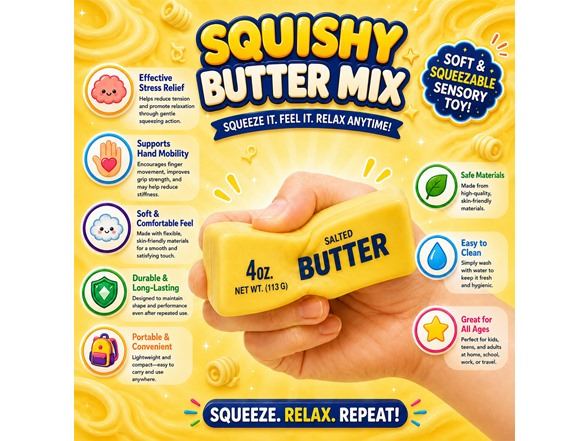 Twilight Squishy Sensory Toys Butter Mix