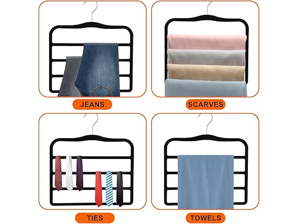 CLODSPAC Space Saving Pants Hangers