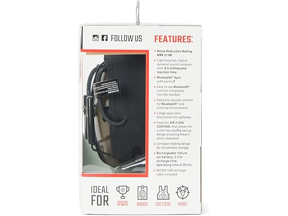 Honeywell Ademco  BT 5.0 Electronic Earmuff