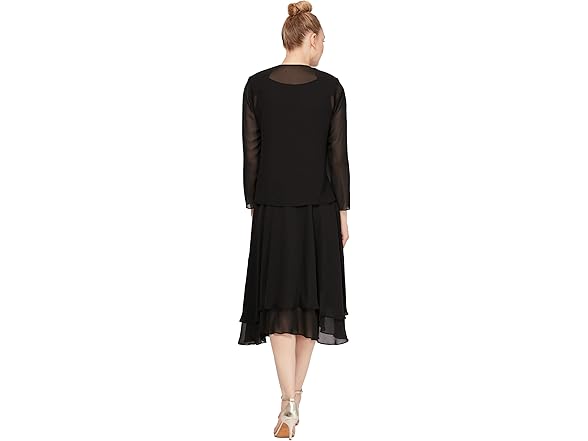 S.L. Fashions Women's Black Dress (12)