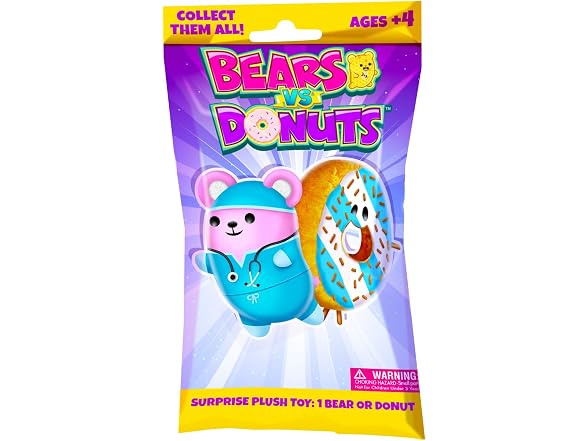 Bears vs Donuts™ - Fuchsia Asst B 12 Pack