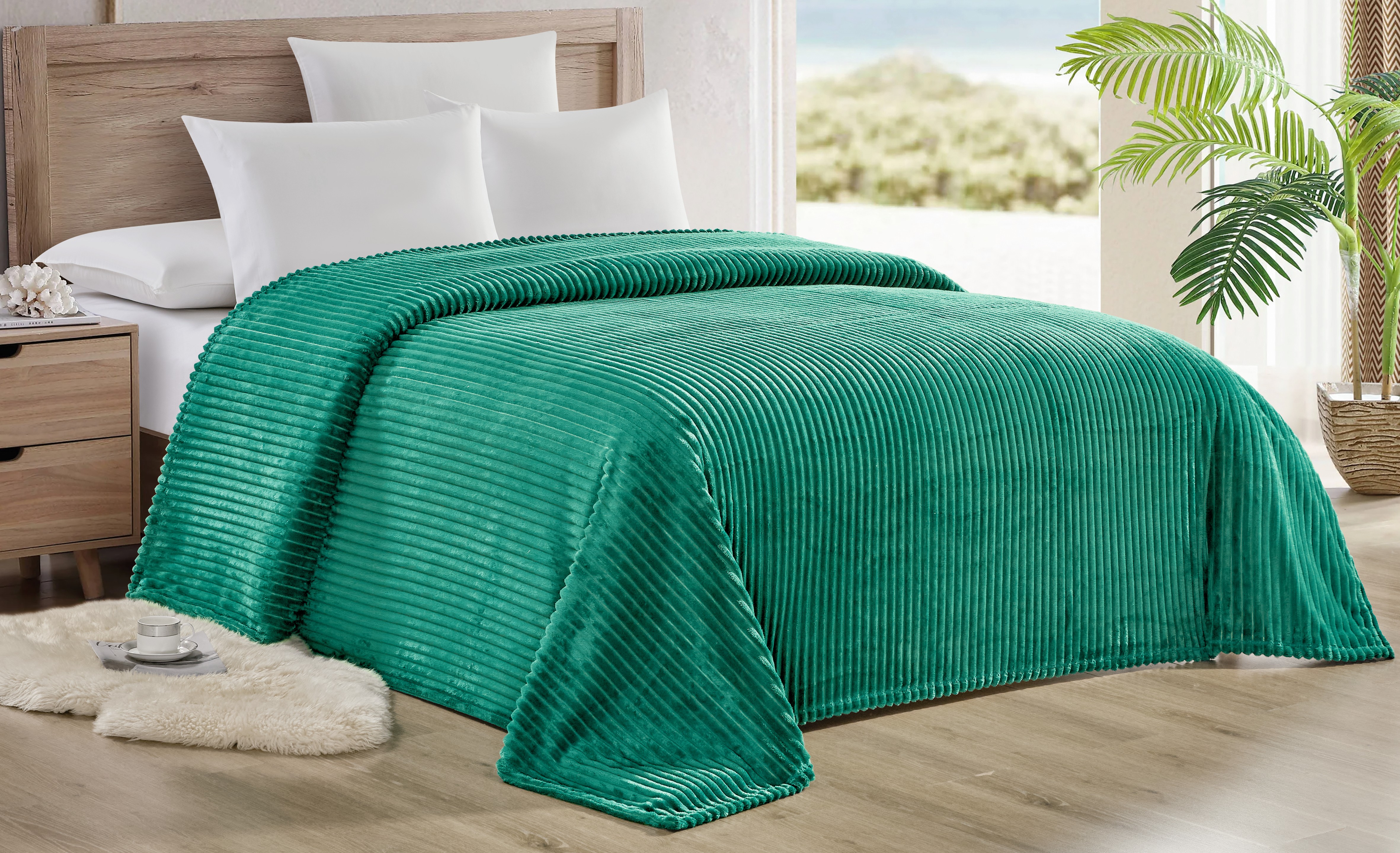 Noble House Striata Lined King Blanket - Gallery 20