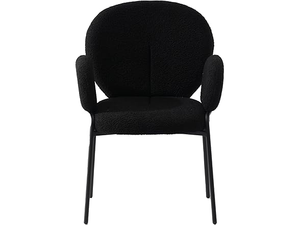 LeisureMod Celestial Boucle Dining Chair