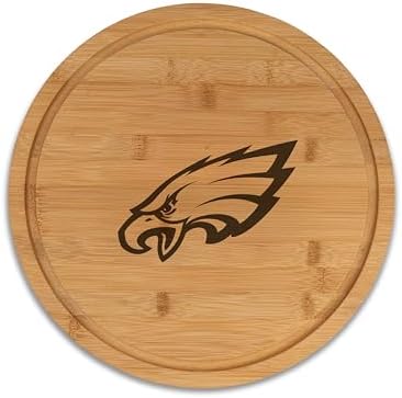 The Memory Company | Licensed NFL 13" Team Bamboo Lazy Susan,Philadelphia Eagles