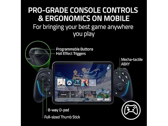 Razer Kishi Ultra Gaming Controller for Android, iPhone 15 & (Open Box)