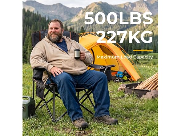 Overmont Oversized Camping Chair 450lb