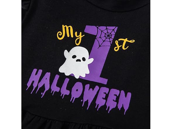 My 1st Halloween Baby Girl Outfit
