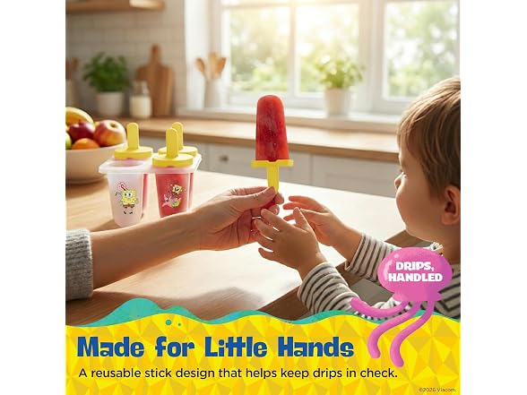 Nickelodeon SpongeBob Plastic Popsicle Molds 
