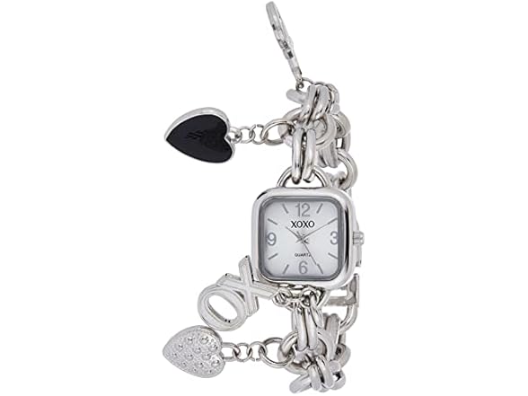 XOXO Women’s Charm Bracelet Watch