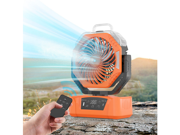 Rechargeable Camping Fan with Mist