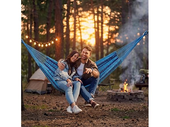 Sunnydaze Handwoven XXL Thick Cord Mayan Double Hammock