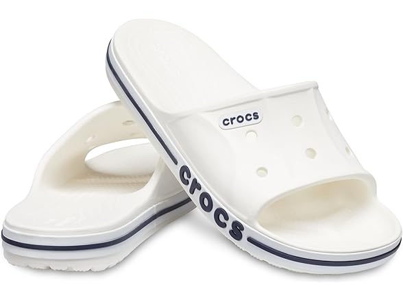 Crocs Bayaband Unisex Slide White/Navy
