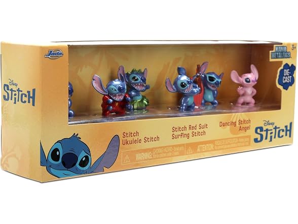 Jada Stitch Nano Metalfigs 6-Pack Die-Cast Mini Figures
