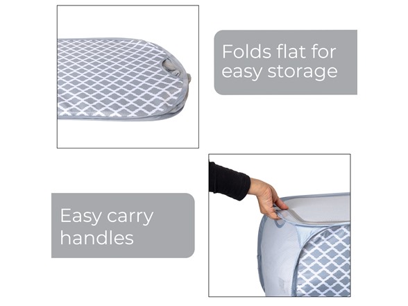 Smart Design Pop Up Flip Hamper