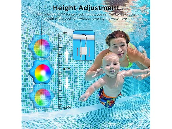 EDITOP Pool Lights Upgraded Submersible
