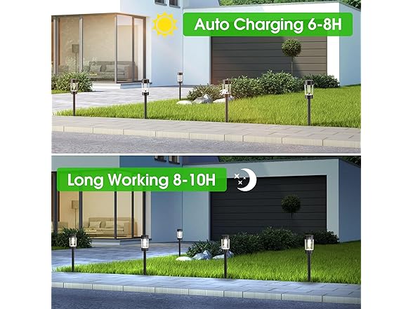 12 Pck Solar Landscape Lighting