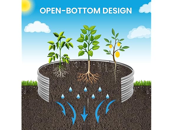 2Pk Raised Garden Bed 2x2x1ft Solar