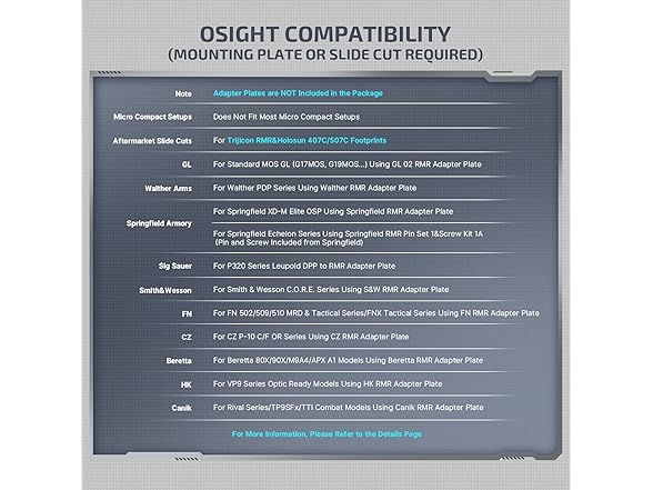 OLIGHT Osight Reflex Sight