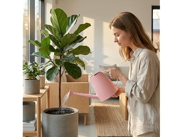 Gardenised Modern 1.8 Liter Plastic Watering Can