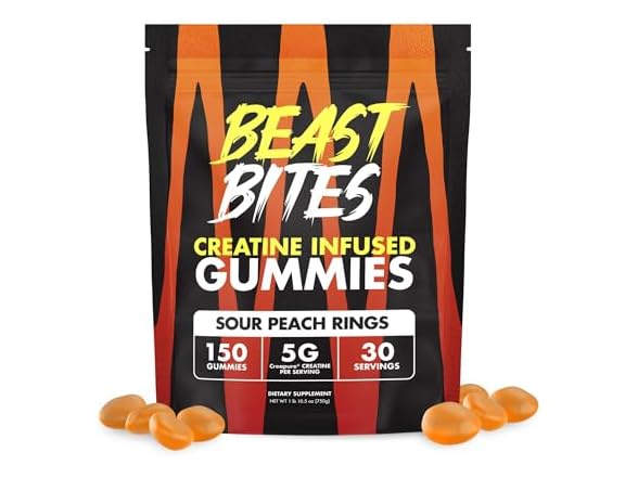 Beast Bites Creatine Gummies, 30srv