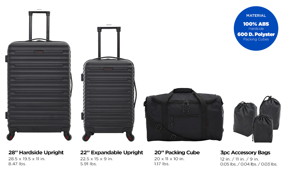 Travelers Club 6 Piece Orion Luggage and Travel Set - Gallery 16
