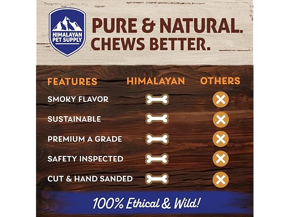 Himalayan Dog Chew Smoked Deer Antlers 1 X-Large