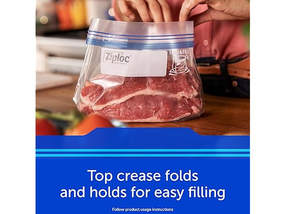 Ziploc Ziploc Freezer Bags with New Grip 'n Sea