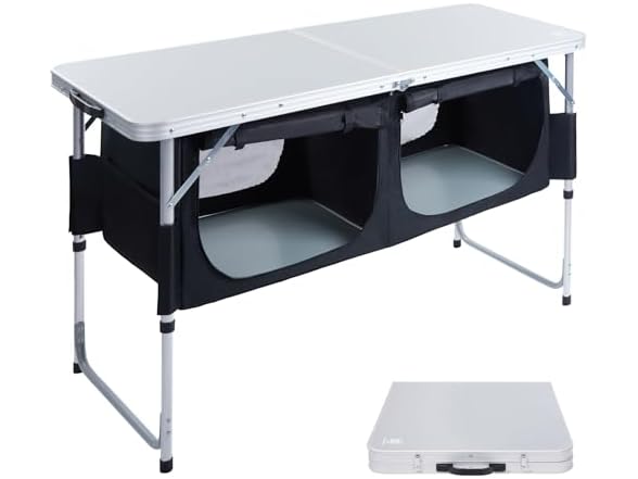 EVER ADVANCED Folding Camping Table