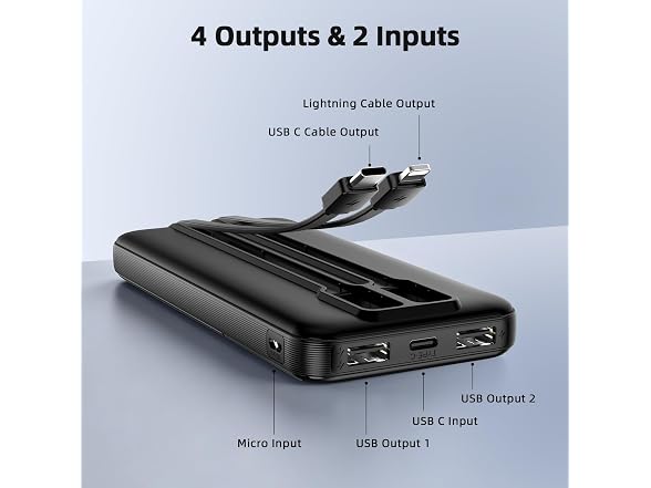 QESVIBOL 2-Pack 10000mAh Power Bank