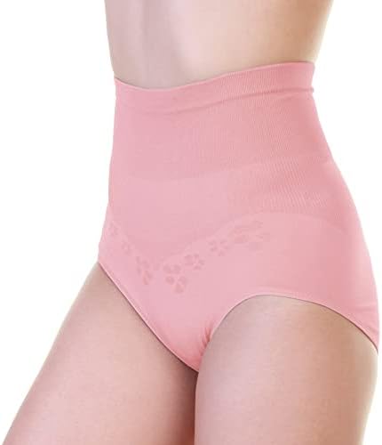 Angelina SE983_ASST_6_S-M Small - Medium Seamless Cotton High-Waist Light-Control Panties Assorted Color (6 Pack)