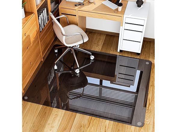 46"x 55" Tempered Glass Chair Mat