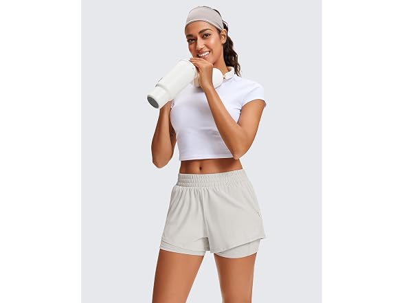 Stelle Women (S) Running Shorts Gym Zip Shorts