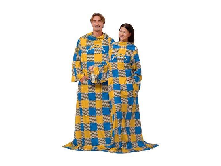 CHARGERS Buffalo Plaid Throw (48x71)