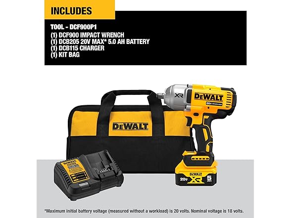 DEWALT DCF900P1 20V MAX Cordless Impact Wrench