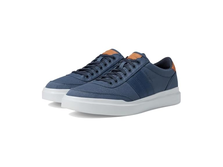 Cole Haan Men's Grandpro Rally Canvas Court 2 Sneaker, Vintage Indigo/Natural Tan/Optic White, 8.5